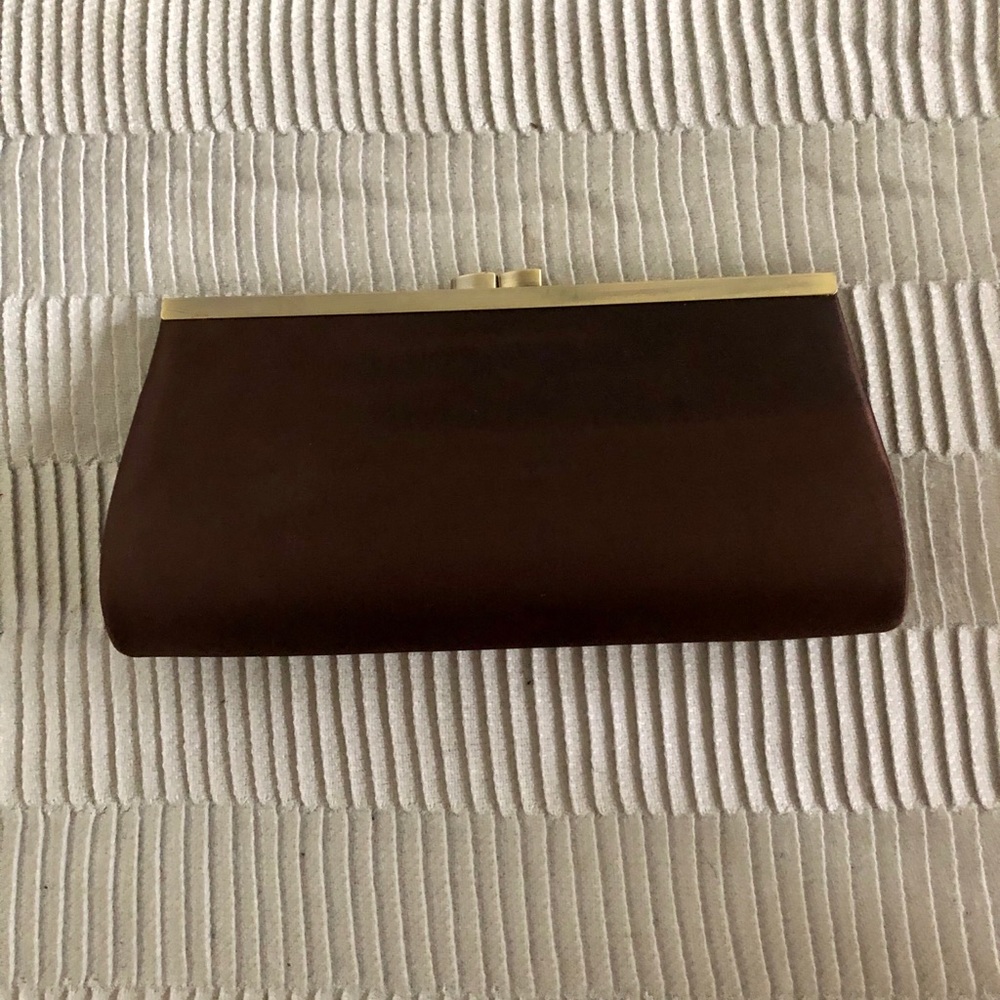 Vintage burgundy clutch